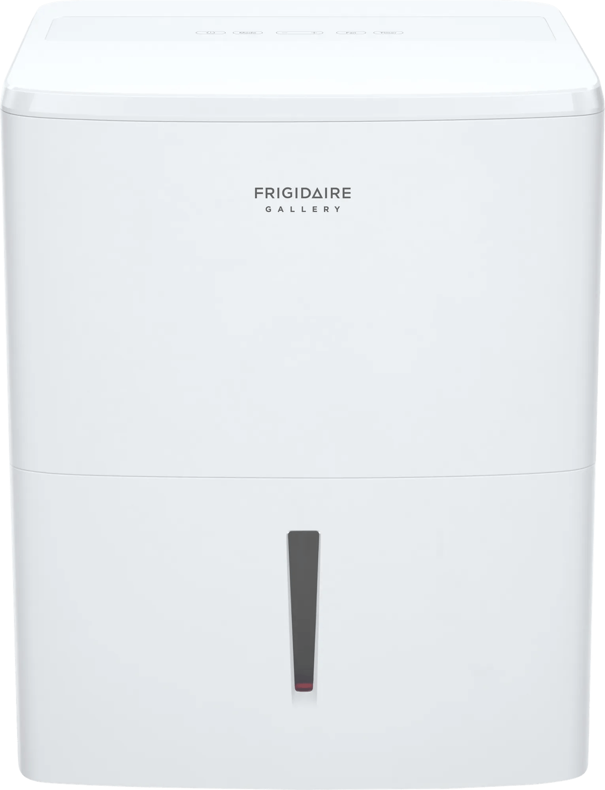 Official white Frigidaire GHDD3535W1 dehumidifier image, front and top view.