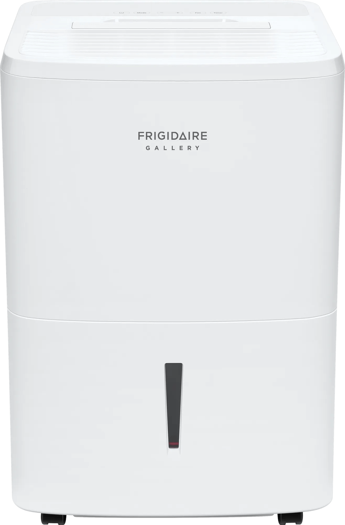 Official white Frigidaire GHDD5035W1 dehumidifier product image, viewed from the front and top.