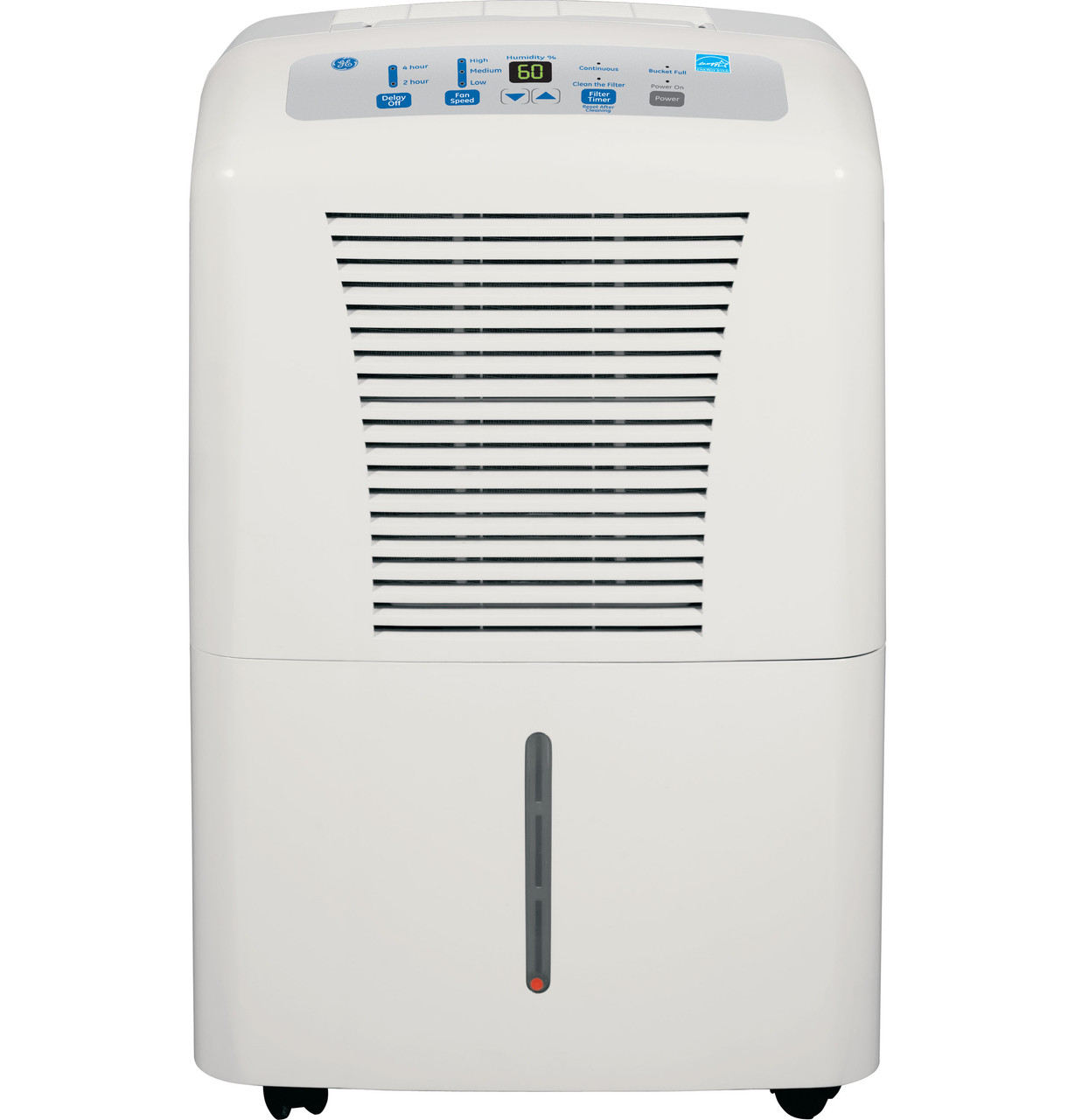 GE ADEW70LR exterior, product-page gallery image; image alone does not establish recall status or internal components.