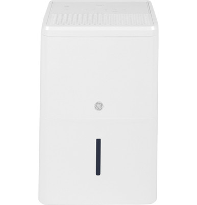 GE ADHR35LB dehumidifier front view in white.