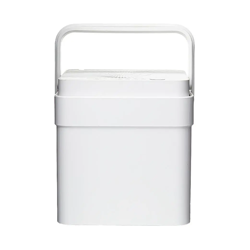 Front view of the white Midea MAD35S1QWT-A Cube with raised handle.