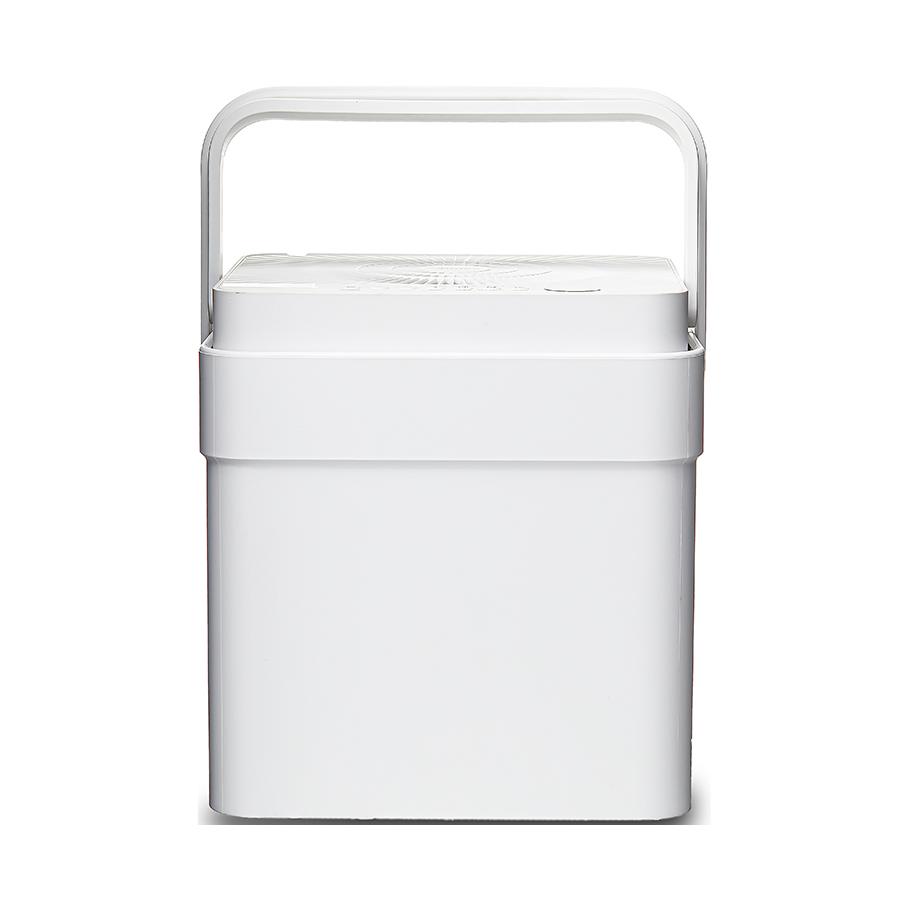 White Midea MAD50PS1QWT Cube dehumidifier in a raised-handle product-gallery view.