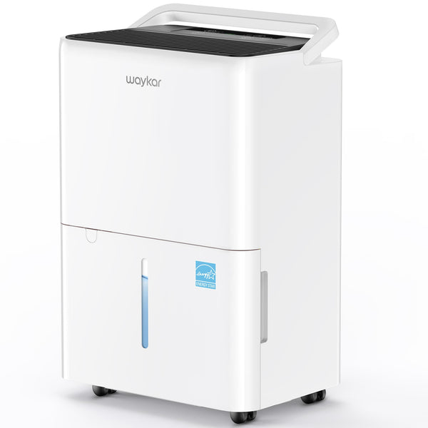 White Waykar portable dehumidifier shown from the manufacturer-linked CTH30C product-page image.